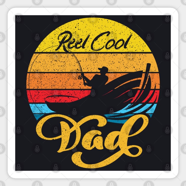 Reel Cool Dad Father's Day Magnet by DARSHIRTS